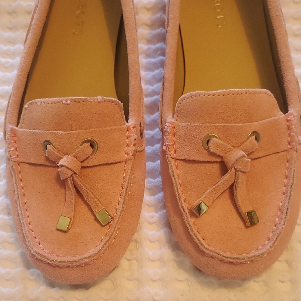 Talbots Pink Suede Moc for Women - Picture 3 of 7